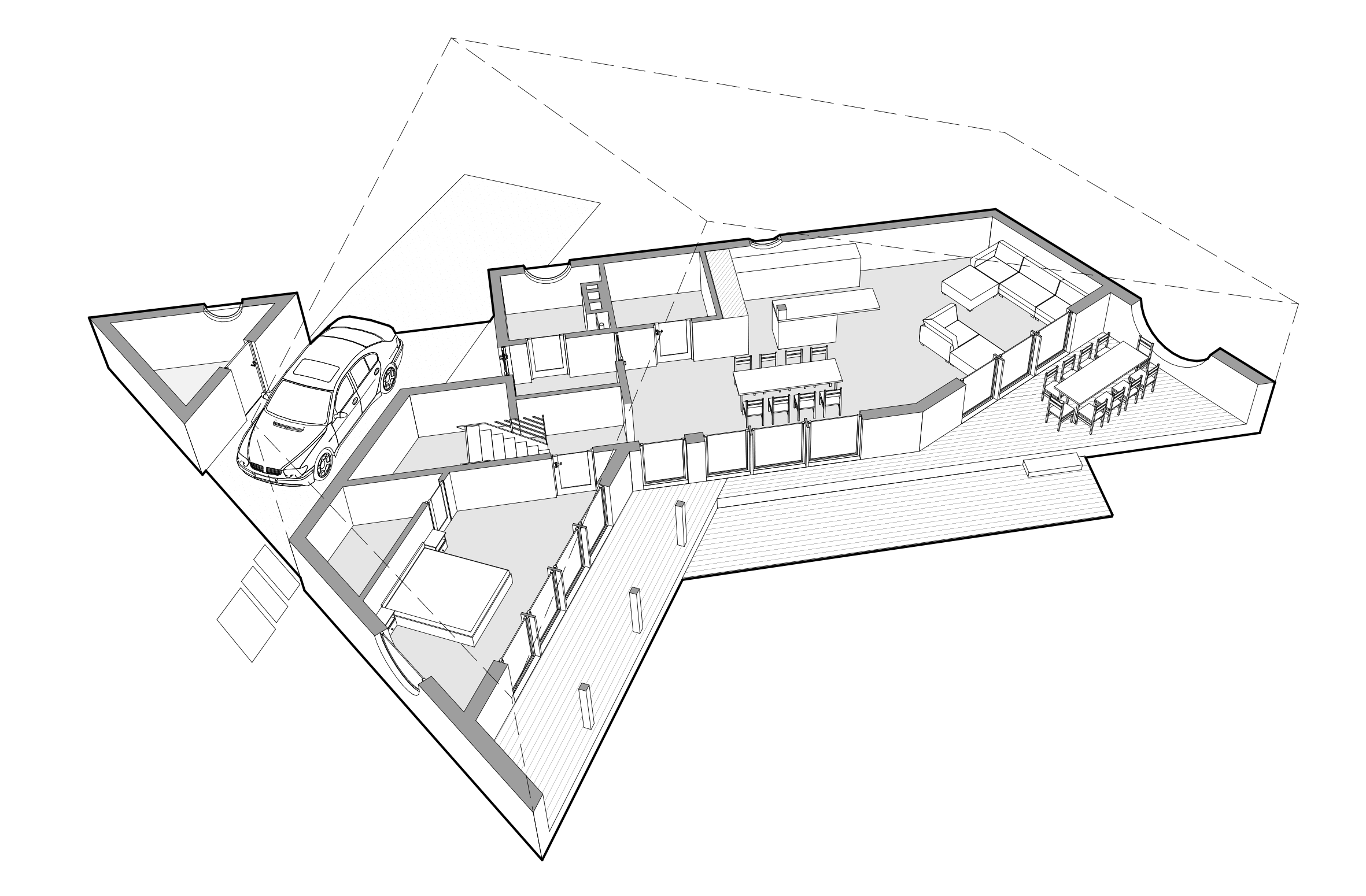 Design drawing 2 for Wing house, Brest region, Belarus.
